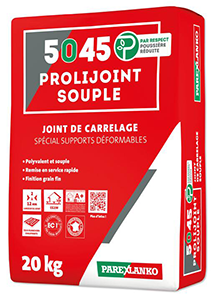 Joint carrelage gris 5045 PROLIJOINT SOUPLE - 20kg / sol et mur 2 à 12mm